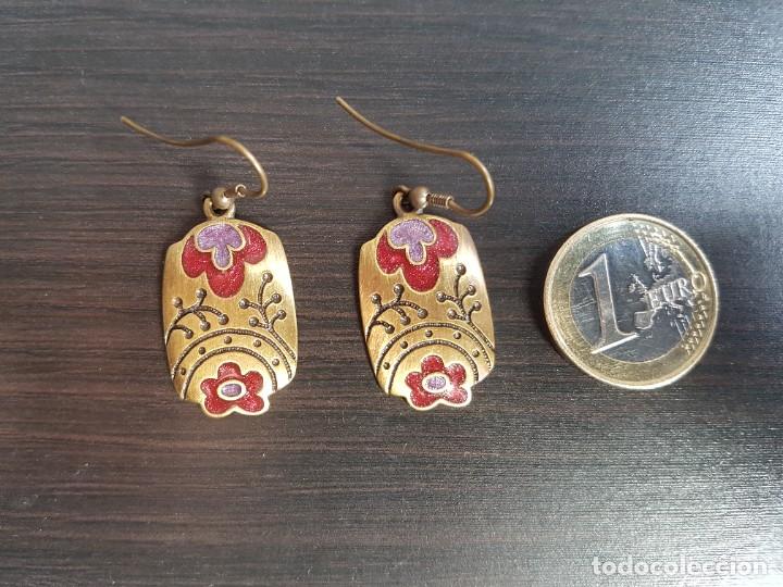 Joyeria: Pendientes de bronce con esmalte - Foto 1