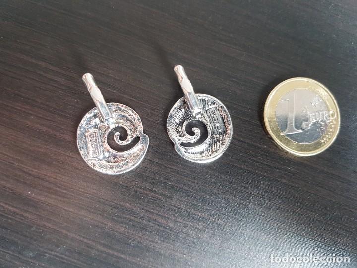Joyeria: Pendientes de metal con espiral - Foto 2