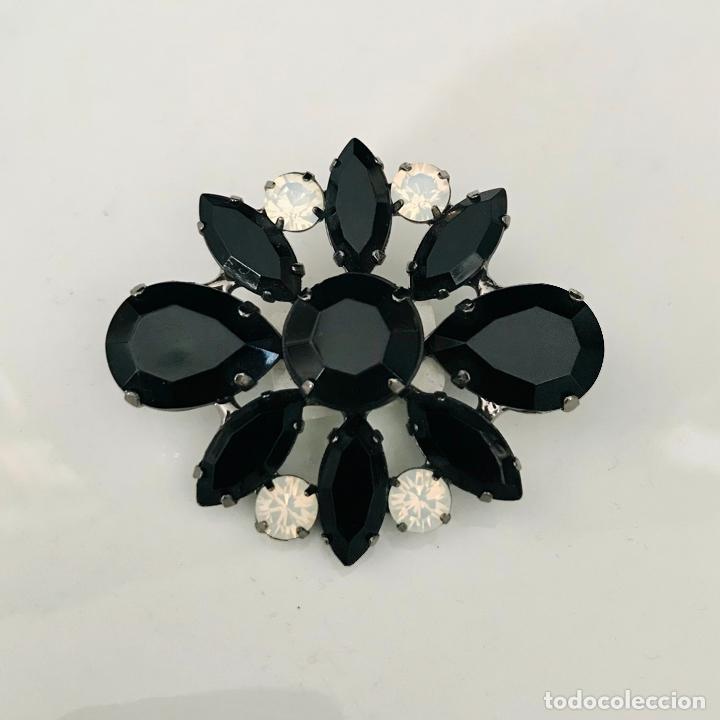 Joyeria: Broche negro de cristal - Foto 1