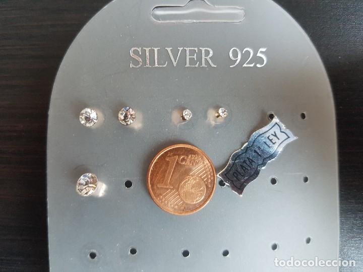 Joyeria: Pendientes de Plata de 1&ordf; Ley con circonita - Foto 3