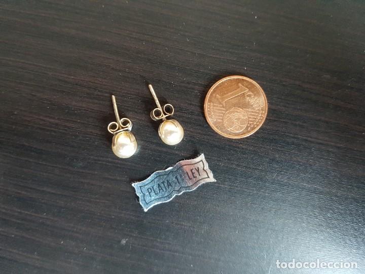 Joyeria: Pendientes de Plata de 1&ordf; Ley con una perla - Foto 1