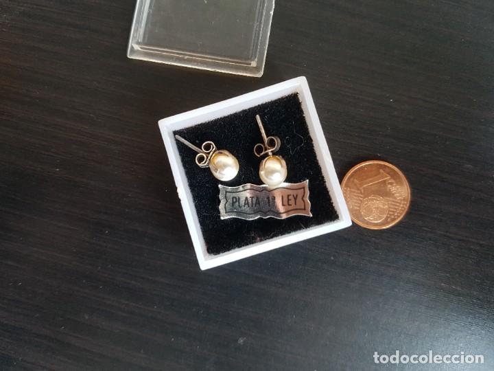 Joyeria: Pendientes de Plata de 1&ordf; Ley con una perla - Foto 2