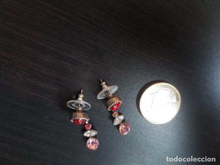Joyeria: Pendientes con cristales rojos - Foto 2