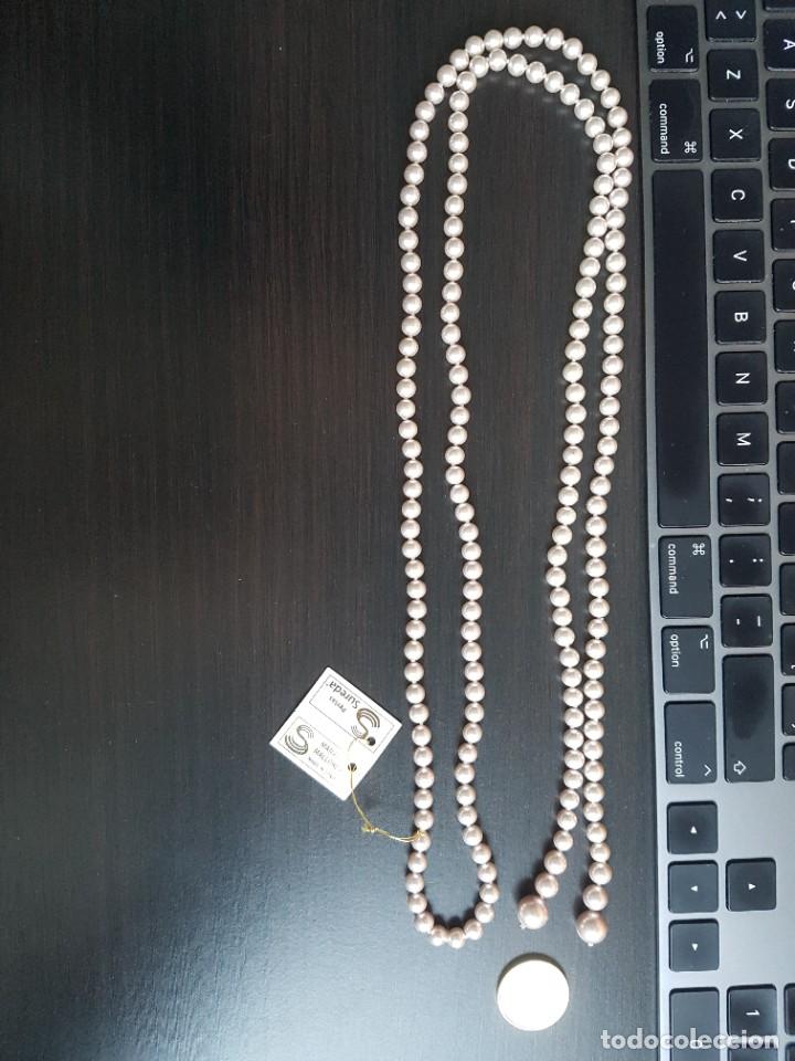 Joyeria: Collar grande largo de perlas grises - Foto 2