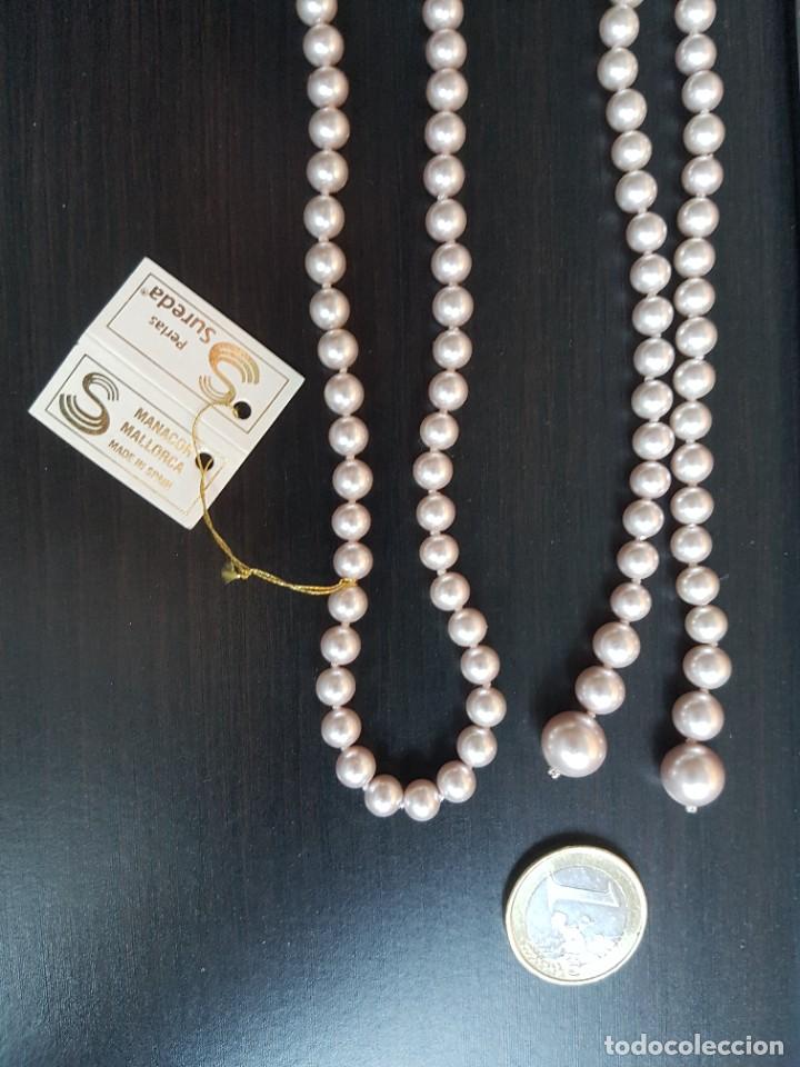 Joyeria: Collar grande largo de perlas grises - Foto 3