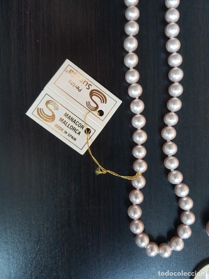 Joyeria: Collar grande largo de perlas grises - Foto 4