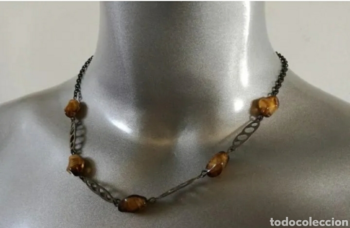 Joyeria: Collar de Plata con 5 piezas de &Aacute;gatha Pulida. - Foto 8
