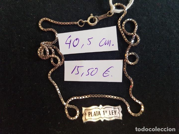 Joyeria: Cadena de Plata de 1&ordf; Ley 925 --- Longitud 40 cm. --- - Foto 1