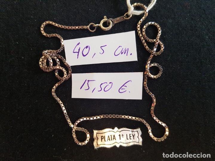 Joyeria: Cadena de Plata de 1&ordf; Ley 925 --- Longitud 40 cm. --- - Foto 2