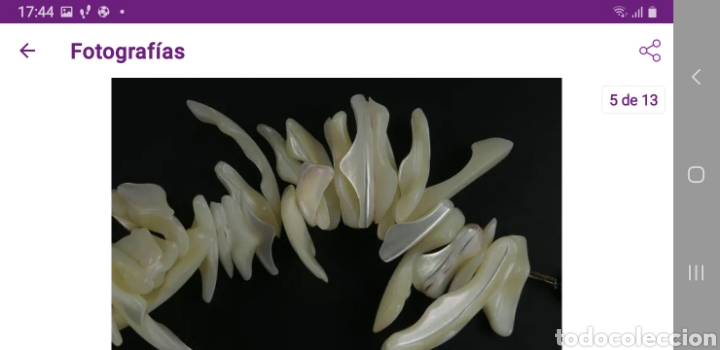 Joyeria: Precioso collar de Nacar con cierre de plata - Foto 3