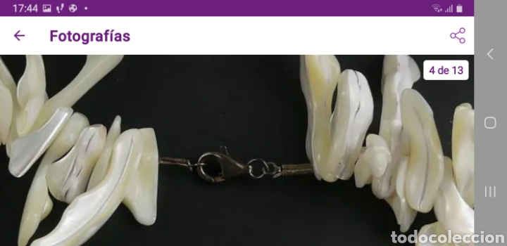 Joyeria: Precioso collar de Nacar con cierre de plata - Foto 4