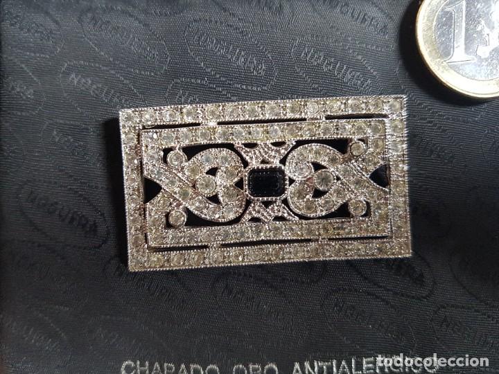 Joyeria: Broche de Chapado de Oro Blanco Antialergico - Foto 2