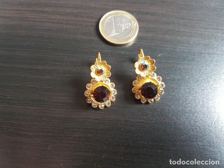 Joyeria: Pendientes Acabados en Oro con Piedras - Foto 2