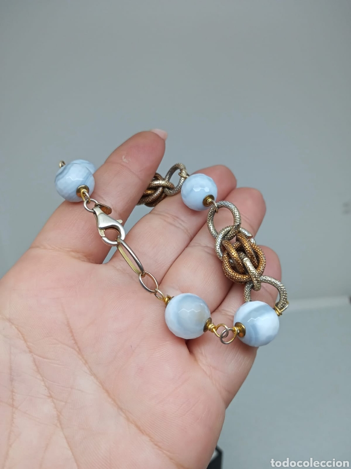 Joyeria: Pulsera en plata de ley 925 y cristal de murano - Foto 2