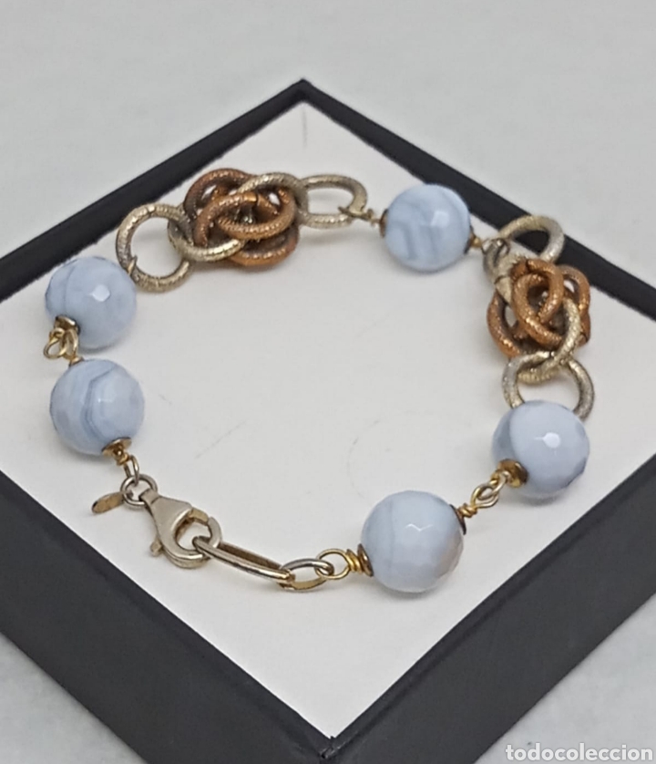Joyeria: Pulsera en plata de ley 925 y cristal de murano - Foto 1