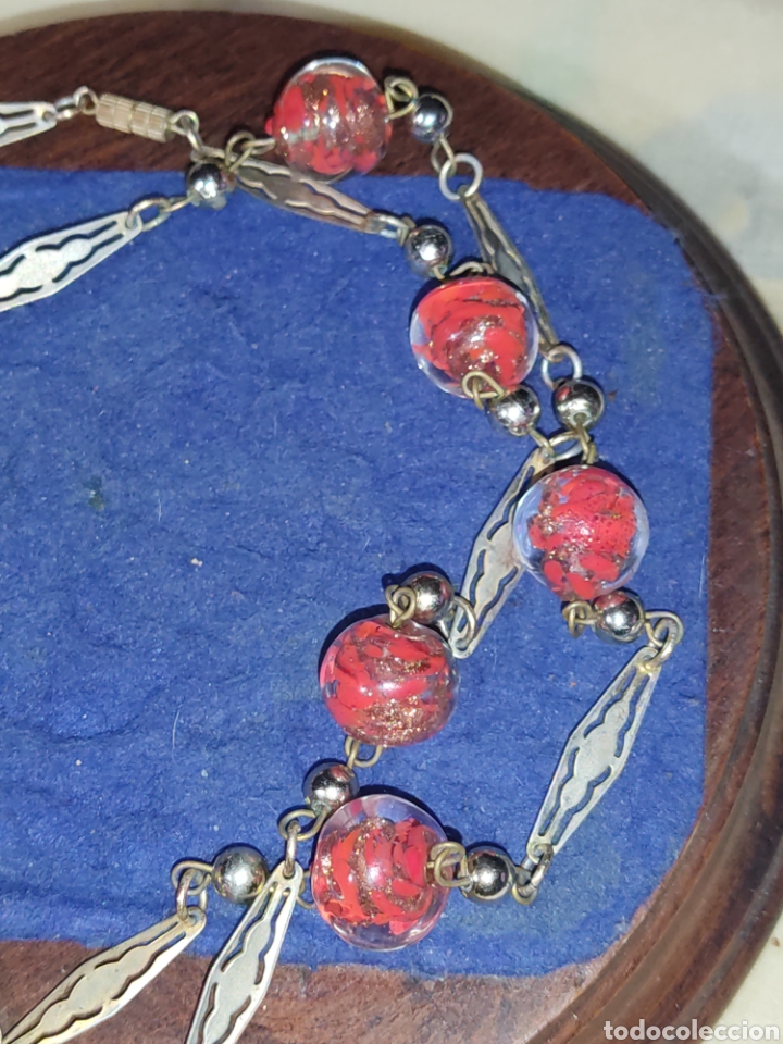 Joyeria: Collar largo con bolas de cristal de Murano,a&ntilde;os 60. - Foto 5