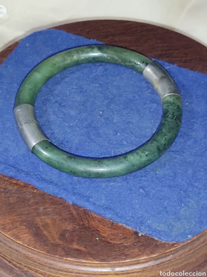 Joyeria: Pulsera de Jade natural.Vintage. - Foto 2