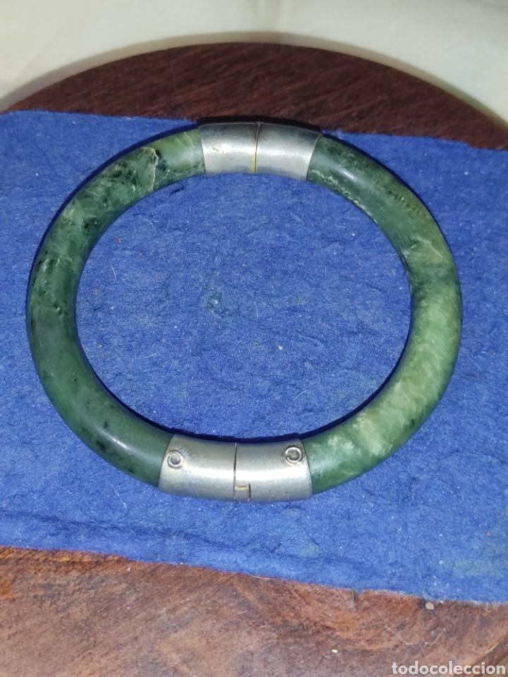 Joyeria: Pulsera de Jade natural.Vintage. - Foto 6
