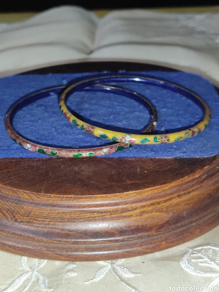 Joyeria: Juego pulseras cloisonne,esmaltadas. - Foto 2