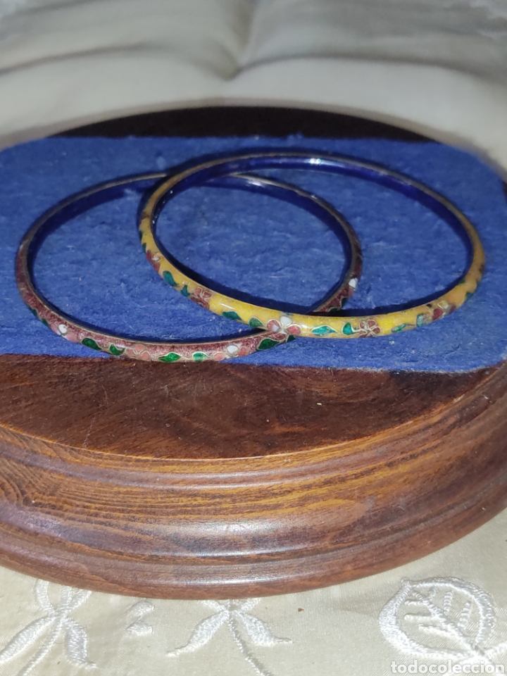 Joyeria: Juego pulseras cloisonne,esmaltadas. - Foto 1