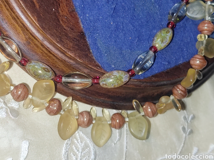Joyeria: Collar de cristal de hojas,2 hilos. - Foto 6
