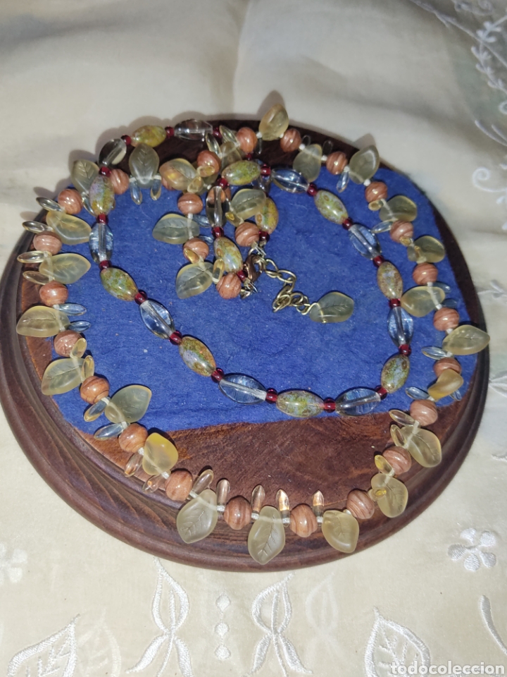 Joyeria: Collar de cristal de hojas,2 hilos. - Foto 8