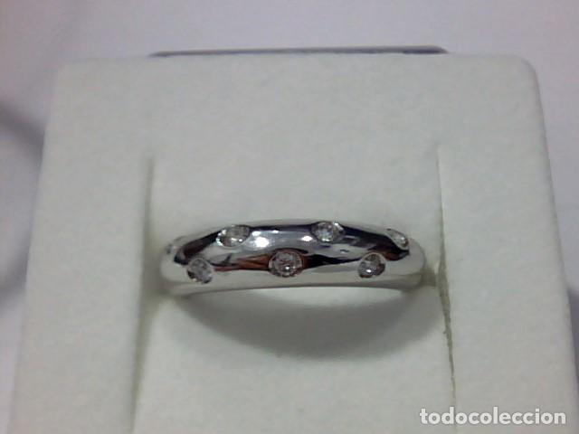 Joyeria: anillo en oro blanco 18 kts y diamantes - Foto 3