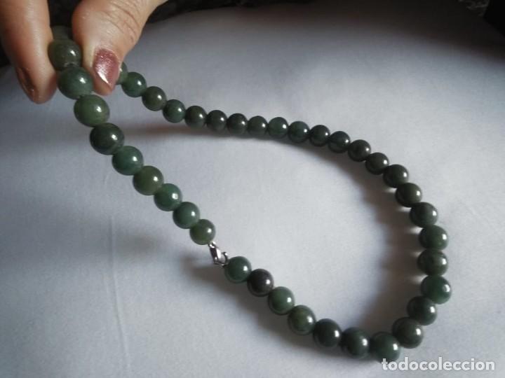 Joyeria: COLLAR JADE VERDE AUTENTICO DE BIRMANIA - Foto 4