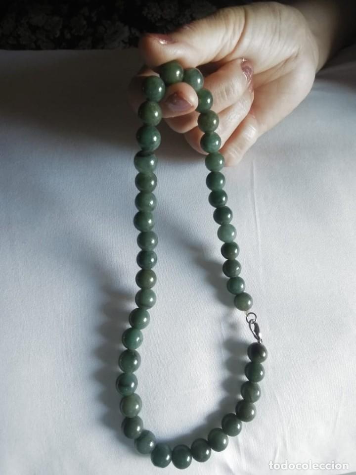 Joyeria: COLLAR JADE VERDE AUTENTICO DE BIRMANIA - Foto 5