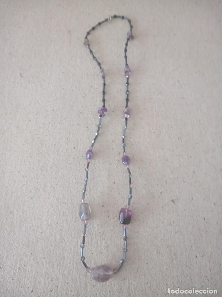 Joyeria: COLLAR DE DE PIEDRAS Y CRISTA PLATA 925 - Foto 1