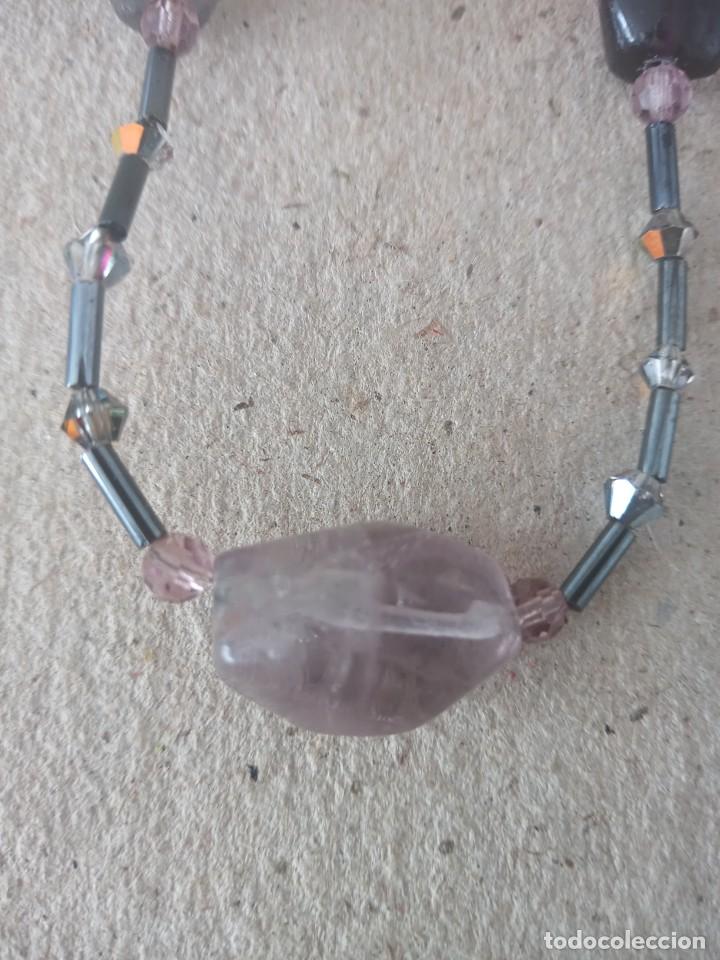 Joyeria: COLLAR DE DE PIEDRAS Y CRISTA PLATA 925 - Foto 4