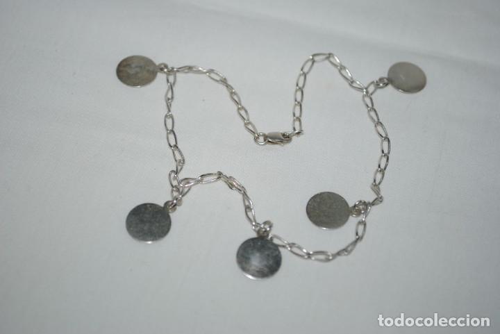 Joyeria: TOBILLERA , O , PULSERA DE PLATA ,. - Foto 2