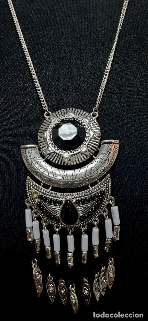 Joyeria: Collar con colgante y cadena boho vintage - Foto 2