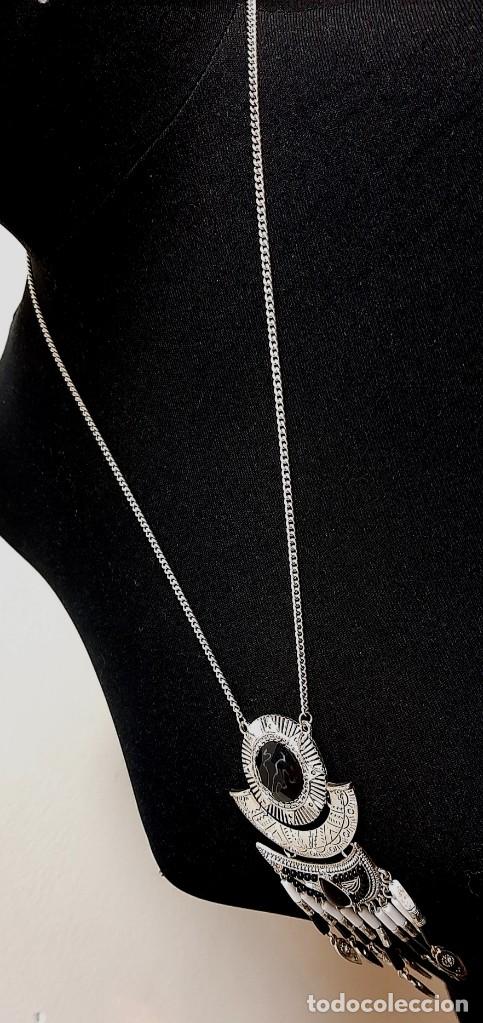 Joyeria: Collar con colgante y cadena boho vintage - Foto 6