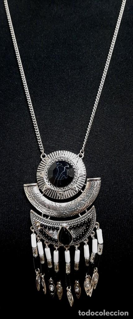 Joyeria: Collar con colgante y cadena boho vintage - Foto 7