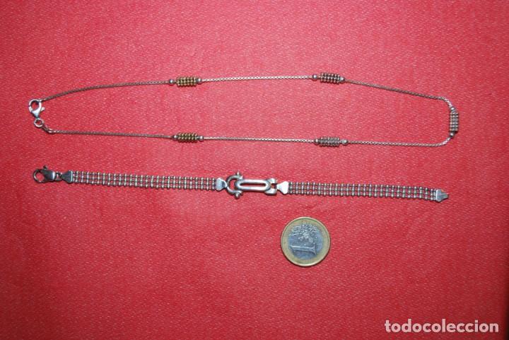 Joyeria: Collar y Pulsera de PLATA . - Foto 1