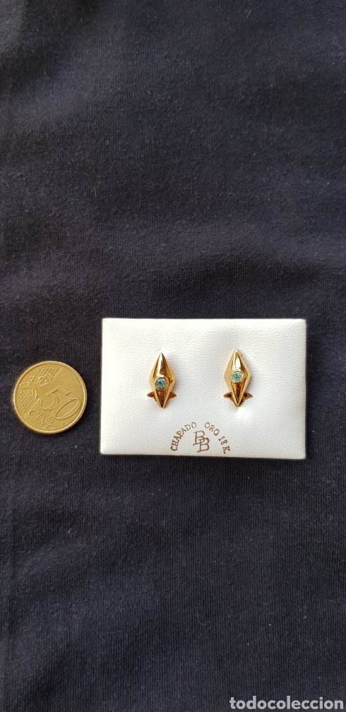 Joyeria: Pendientes Chapados en Oro 18 K. - Foto 2