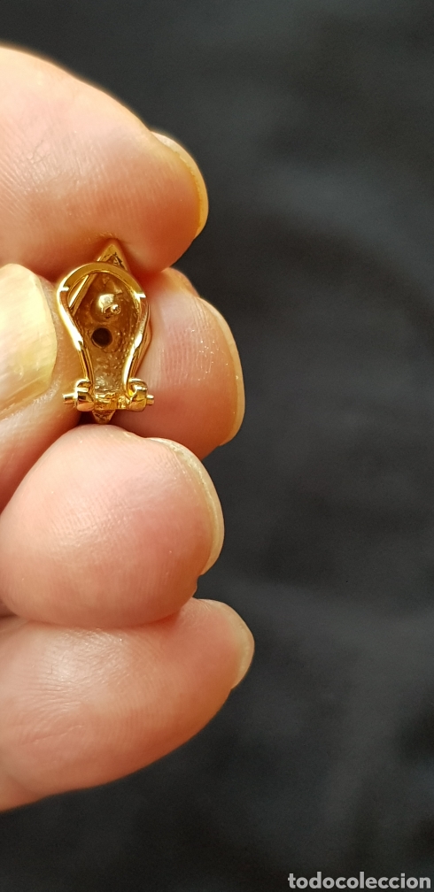Joyeria: Pendientes Chapados en Oro 18 K. - Foto 4