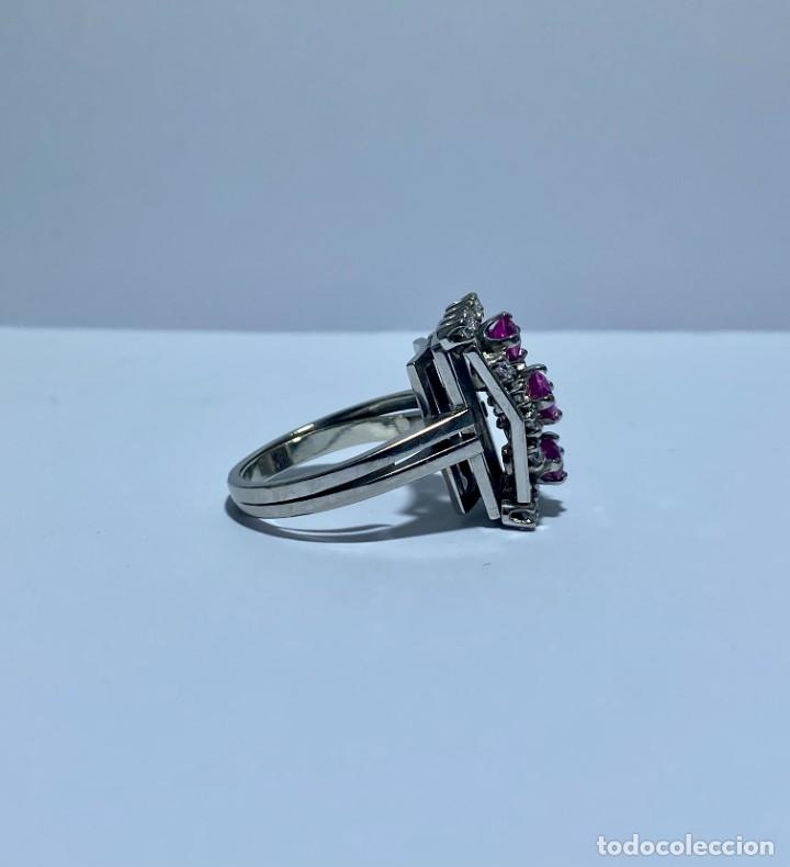 Joyeria: Anillo oro con diamantes y rub&iacute;es - Foto 6