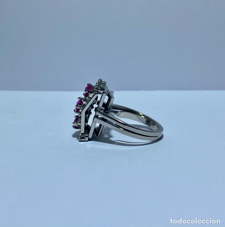 Joyeria: Anillo oro con diamantes y rub&iacute;es - Foto 8