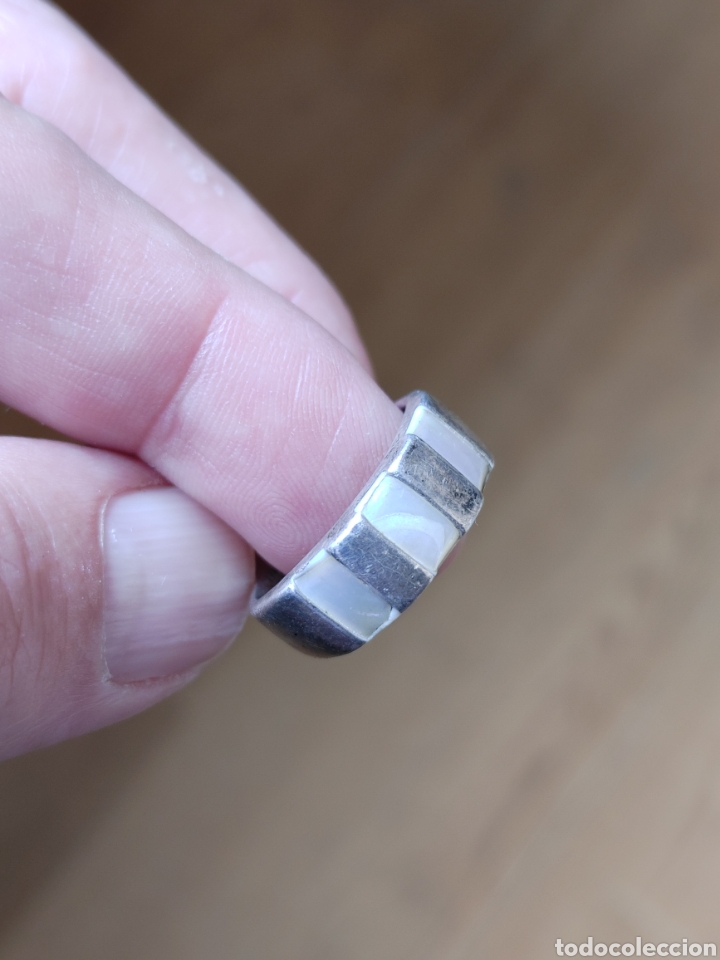 Joyeria: Anillo plata y nacar - Foto 1