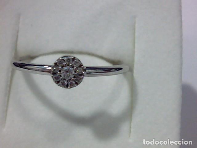 Joyeria: anillo en oro blanco 18 kts con diamantes - Foto 5