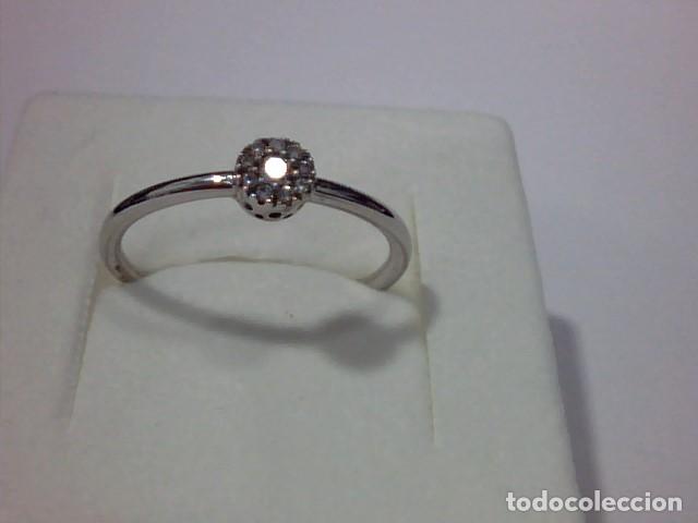 Joyeria: anillo en oro blanco 18 kts con diamantes - Foto 6
