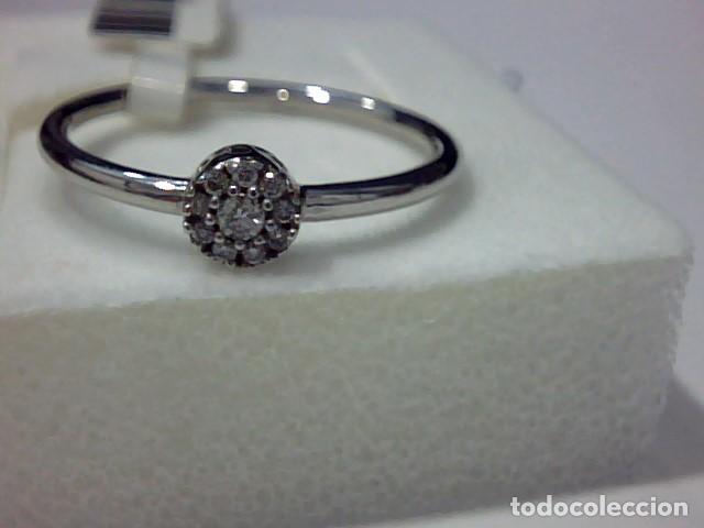 Joyeria: anillo en oro blanco 18 kts con diamantes - Foto 8