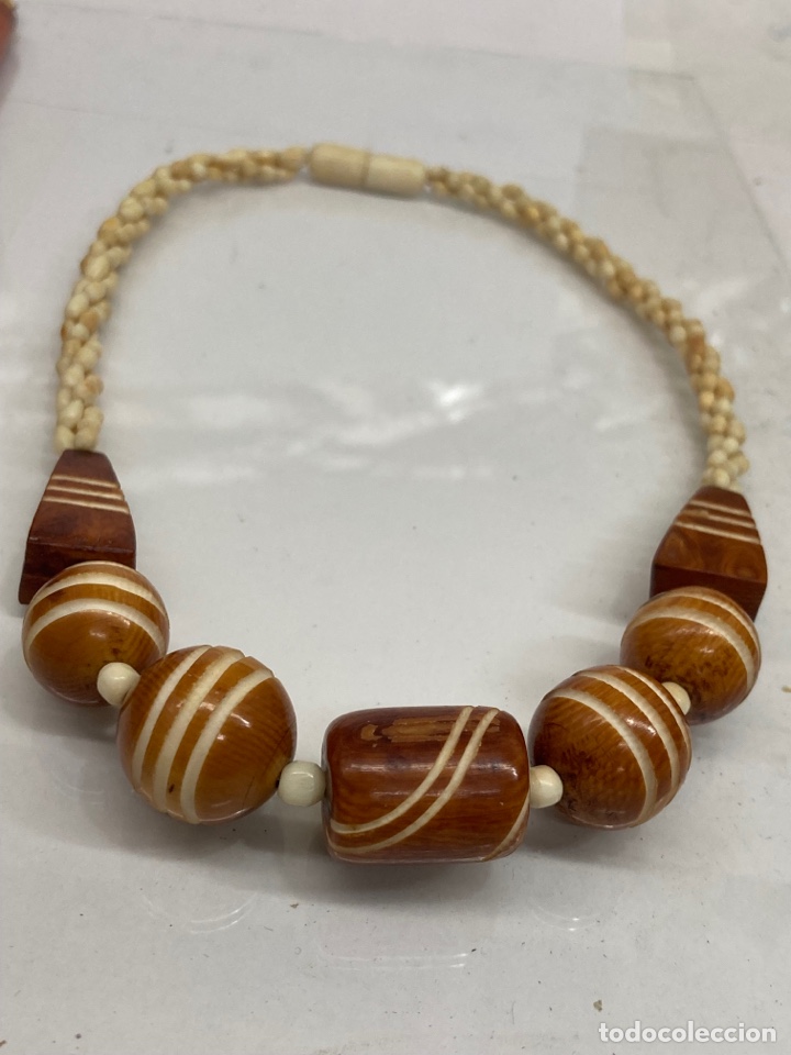 Joyeria: Collar de madera y hueso - Foto 1