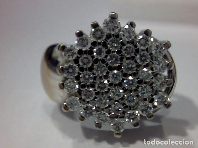 Joyeria: pendientes oro blanco 18 kts con diamantes - Foto 3