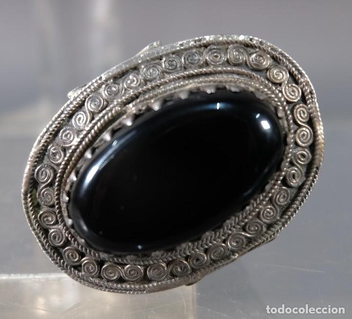 Joyeria: Anillo en plata con cabuj&oacute;n en piedra dura gress - Foto 2