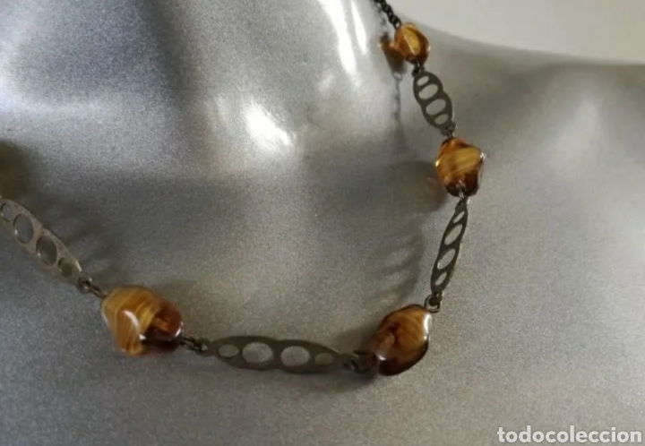 Joyeria: Collar de Plata con 5 piezas de &Aacute;gatha Pulida. - Foto 3