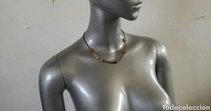 Joyeria: Collar de Plata con 5 piezas de &Aacute;gatha Pulida. - Foto 5