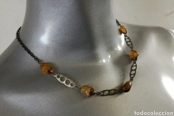 Joyeria: Collar de Plata con 5 piezas de &Aacute;gatha Pulida. - Foto 8